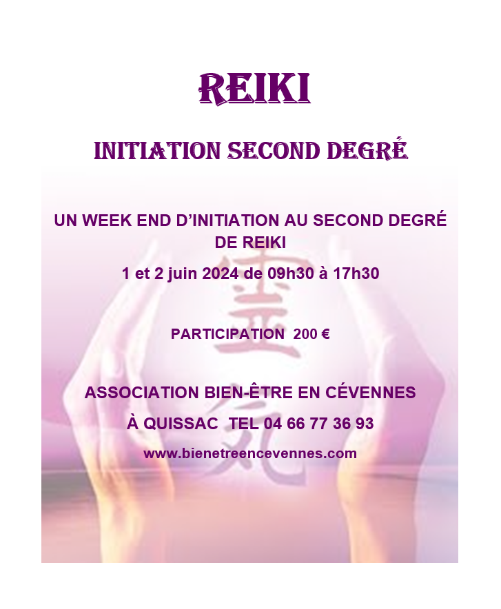 Affiche reiki 2 juin 2024